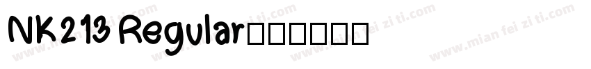 NK213 Regular字体转换